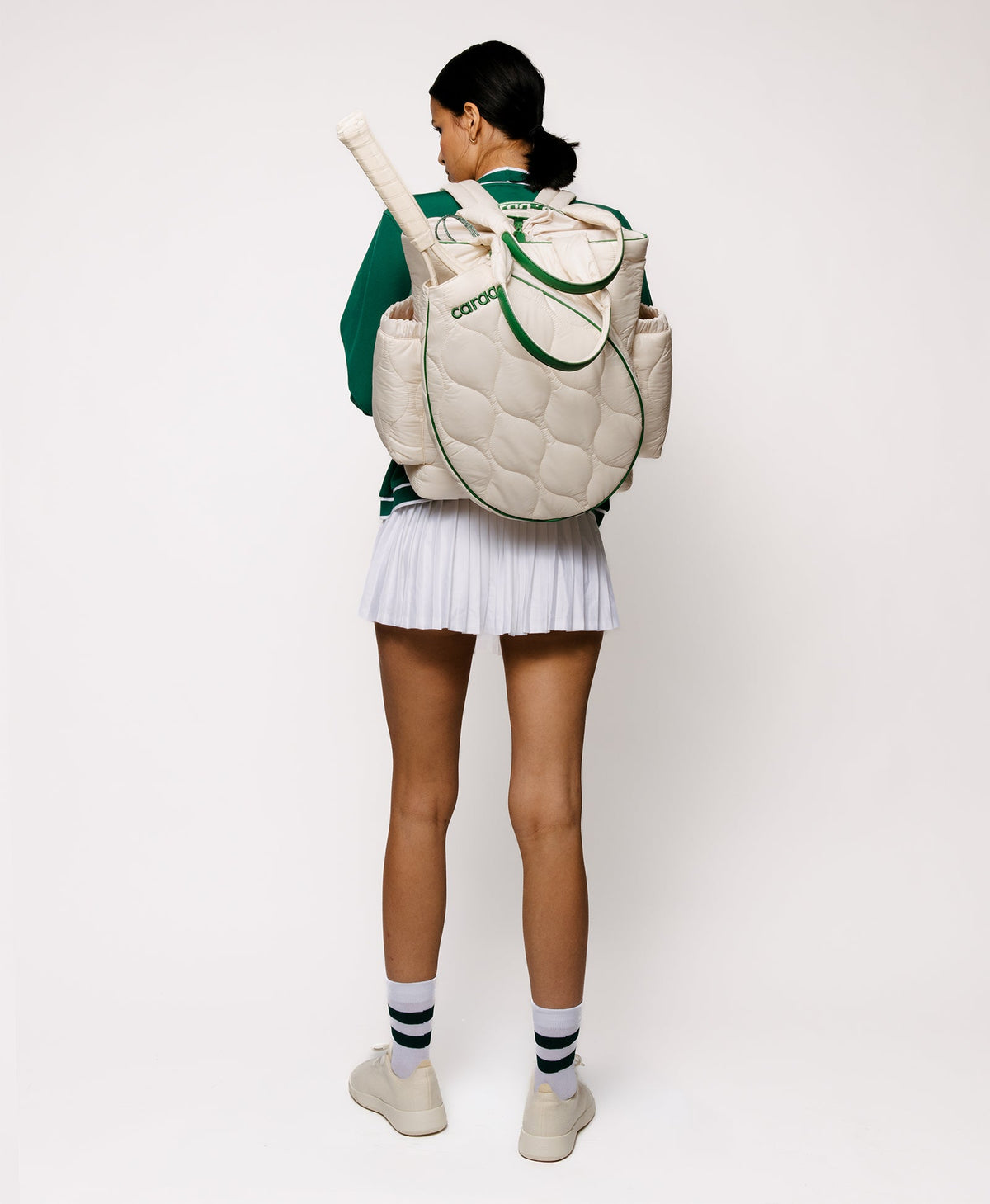 Caraa Tennis Quilted Backpack Tote - Women's Sport Tennis Bag