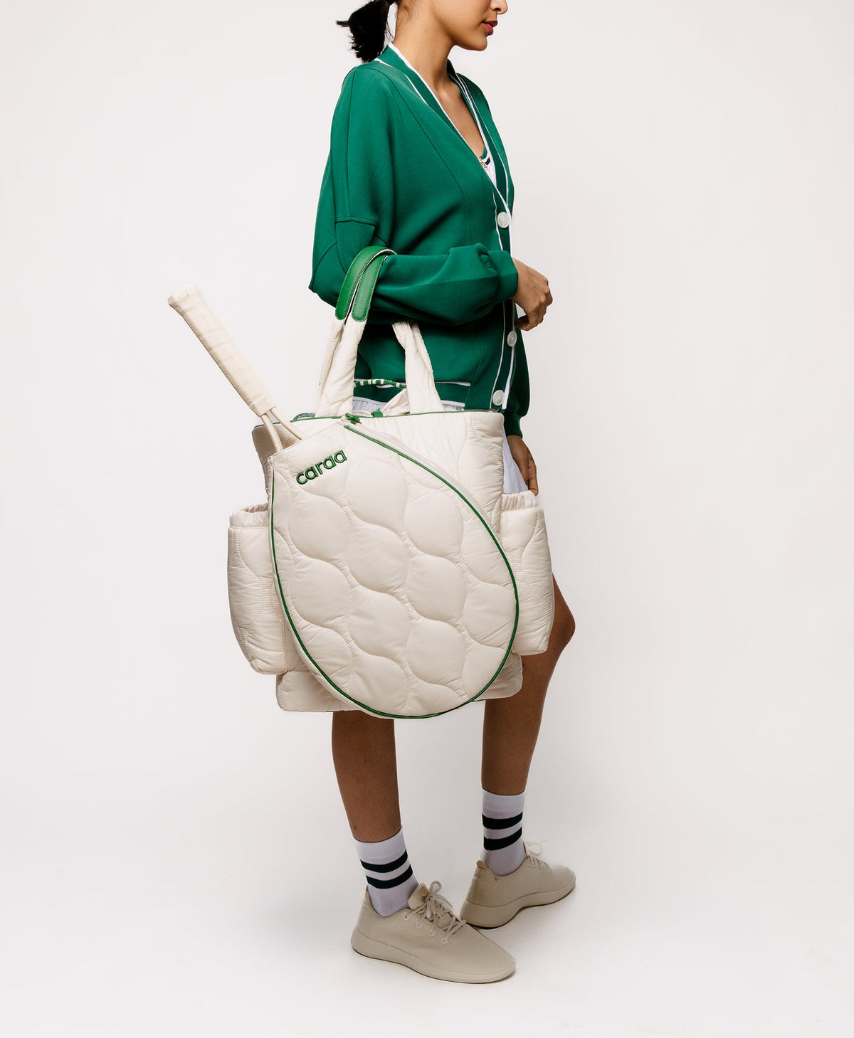 Caraa Tennis Quilted Backpack Tote - Women's Sport Tennis Bag