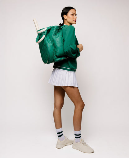 Caraa Tennis Quilted Backpack Tote - Women's Sport Tennis Bag