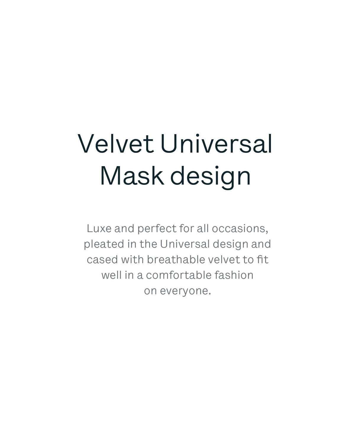 Caraa 3 Universal Velvet Masks