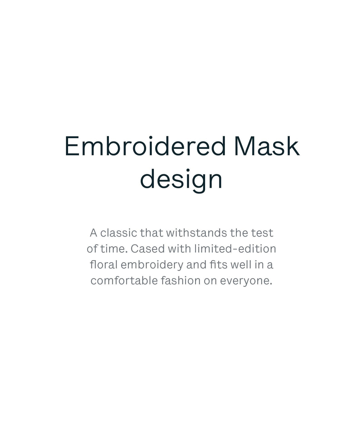 Caraa 3 Universal Embroidered Masks